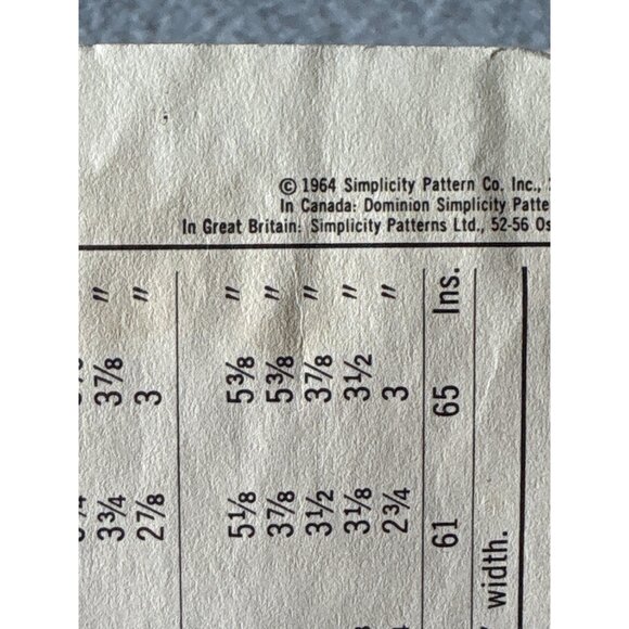 Simplicity 5765 Vintage 1964 Jiffy Robe Sewing Pattern Misses Size Small 10/12 - Picture 4 of 5